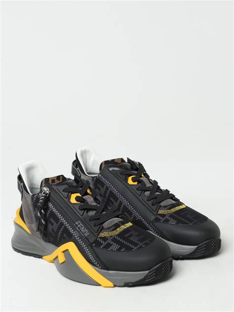 zwarte sneakers fendi|Fendi black sneakers.